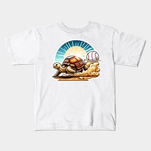 Endangered Beauty Baseball Desert Tortoise Kids T-Shirt